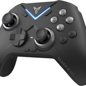 FLYDIGI Vader 4 Pro PC Controller Force Adjustment Lever Joystick Hall & Micro 2-in-1 Triggers 1000Hz Report Rate Stereo Vibration 800mAh Multi-Platform Controller for PC/NS/TV/Android/Laptop