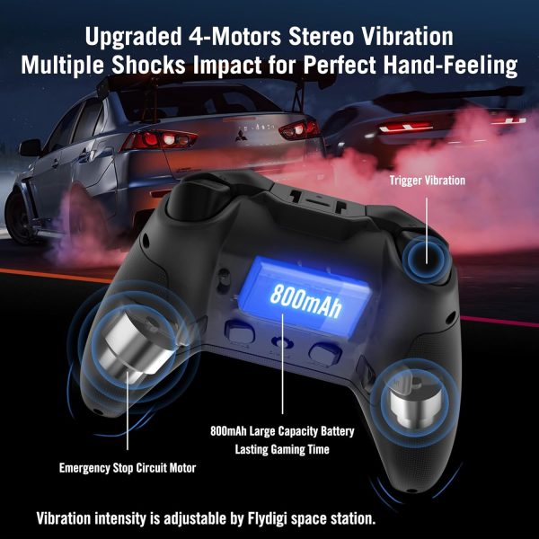 FLYDIGI Vader 4 Pro PC Controller Force Adjustment Lever Joystick Hall & Micro 2-in-1 Triggers 1000Hz Report Rate Stereo Vibration 800mAh Multi-Platform Controller for PC/NS/TV/Android/Laptop - Image 7