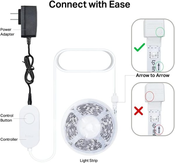 Kasa Smart LED Light Strip, 16.4ft WiFi LED Strip Works with Alexa, Google Home, SmartThings, High Brightness with 16 Million Colors, RGB, Grouping, Adjustable Length, Up to 25,000 Hours (KL400L5) - Image 2